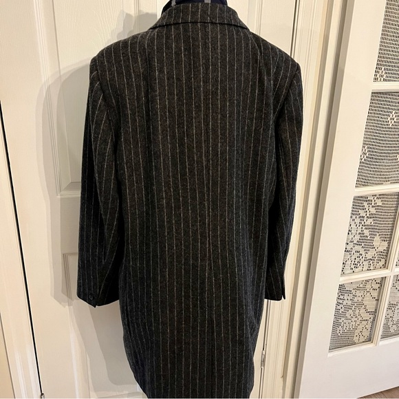 Classic Wool Blend Spring Coat, Sz L - Picture 5 of 12